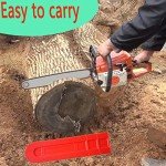 2 Packs Chainsaw Chain Cover, 16inch Chainsaw Bar Cover, Suitable for 12 "14" 16" Chain Saw Bar Protective Cover, Scabbard Guard, Plastic Durable Cutter Parts Tools Plate Protect Anti Scratch.Red