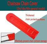 2 Packs Chainsaw Chain Cover, 16inch Chainsaw Bar Cover, Suitable for 12 "14" 16" Chain Saw Bar Protective Cover, Scabbard Guard, Plastic Durable Cutter Parts Tools Plate Protect Anti Scratch.Red