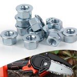 DemJamr 2PCS 13 x 19mm T-Wrench Scrench with 6 Pcs 503220001 Chainsaw Bar Nut, Fits for Husqvarna, Craftsman, Echo, Poulan Chainsaws,Chainsaw Accessories Kit