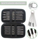 14 Carburetor Adjustment Tool Kit With Double D Single D 530035560 Splined Carburetor Jet Cleaner Brush for 2-Cycle Trimmer Chainsaw Lawn mower Small Engine Compatible Craftsman Poulan Troy bilt etc