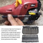 14 Carburetor Adjustment Tool Kit With Double D Single D 530035560 Splined Carburetor Jet Cleaner Brush for 2-Cycle Trimmer Chainsaw Lawn mower Small Engine Compatible Craftsman Poulan Troy bilt etc