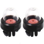 (Pack of 2) 188-512 188-512-1 530047721 Snap in Carburetor Primer Bulb Pump for Poulan Echo Husqvarna Gas Trimmer Blower PPB100E PPB150E PPB200 1950 2150 2175 2350 Chainsaw