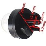 (Pack of 2) 188-512 188-512-1 530047721 Snap in Carburetor Primer Bulb Pump for Poulan Echo Husqvarna Gas Trimmer Blower PPB100E PPB150E PPB200 1950 2150 2175 2350 Chainsaw