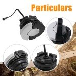 laffoonparts 3 Pcs Chainsaw Gas Cap, Replacement for Stihl FS90R FS90 FS100 FS110 HT100 HT101 MS192T MS200 MS290 MS380 Fuel Cap Brushcuter Hedge Trimmer Pole Pruner Blower, Chainsaw Oil Cap