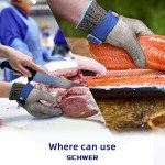 Schwer SlicePro ANSI A9 Cut Resistant Glove PR1706, Stainless Steel Mesh Metal Glove, Food Grade for Kitchen Cooking, Butcher Meat Cutting, Oyster Shucking, Mandoline, Fishing (M, 1 PCS)