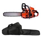 Headerbs Chainsaw Bag, Portable Chainsaw Carrying Case Waterproof Chain Saw Storage Bag for 20 inch 22 inch Chainsaw, Black