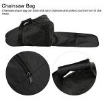 Headerbs Chainsaw Bag, Portable Chainsaw Carrying Case Waterproof Chain Saw Storage Bag for 20 inch 22 inch Chainsaw, Black
