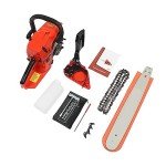 Gas Powered Chainsaw, 58CC 2 Stroke Gas Chainsaw Saws Lightweight Portable Little Saw Fast Cutting Labor-saving Gas Sawing Handheld Cutting Wood Chainsaw Logging Machine