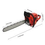 Gas Powered Chainsaw, 58CC 2 Stroke Gas Chainsaw Saws Lightweight Portable Little Saw Fast Cutting Labor-saving Gas Sawing Handheld Cutting Wood Chainsaw Logging Machine