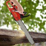 Gas Powered Chainsaw, 58CC 2 Stroke Gas Chainsaw Saws Lightweight Portable Little Saw Fast Cutting Labor-saving Gas Sawing Handheld Cutting Wood Chainsaw Logging Machine
