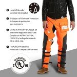 ZELARMAN Chainsaw Chaps 8-layer Protective Apron Wrap Adjustable Chainsaw Pants/Chap for Loggers Forest Workers Class A