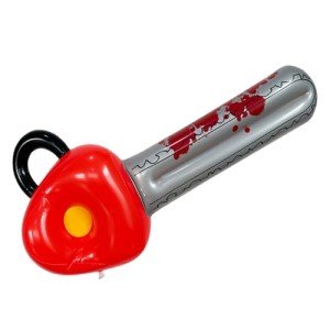 28inch Inflatable Chainsaw,Fake Chainsaw Halloween Weapons Props Decorations PVC Inflatable Saw Balloon for Halloween Party Decorations, Haunted Houses, Pranks
