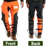 ZELARMAN Chainsaw Chaps 8-layer Protective Apron Wrap Adjustable Chainsaw Pants/Chap for Loggers Forest Workers Class A