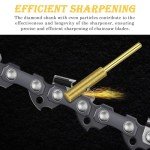 GIWOSK 72Pcs Diamond Chainsaw Sharpener Kits 1/8" Shank, High Hardness Titanium Plated Burr Grinding Stone Chainsaw Sharpening Kit Diamond for Stone Jewelry Wood Crafts, 5/32'', 3/16'', 7/32''