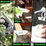 BYANE 6 Inch Mini Cutter Chainsaw Chain, 2024 New Version, 6 Inch 1/4" LP Pitch, .043'' Gauge, 37 Drive Links, Fits All 6 inch Cordless Electric Portable Battery Handheld Chainsaws (4 Chains)