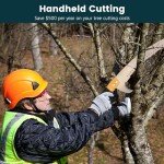 Dremmt 27 FT Pole Saws for Tree Trimming, [Ultra Sturdy] Tree Pruner with Thickened Saw Blade and Scissors for Tree Trimmer, Pole Cutter for Backyard and Garden, Bush Cutting and Pruning of Palm Trees