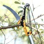 Dremmt 27 FT Pole Saws for Tree Trimming, [Ultra Sturdy] Tree Pruner with Thickened Saw Blade and Scissors for Tree Trimmer, Pole Cutter for Backyard and Garden, Bush Cutting and Pruning of Palm Trees