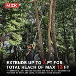 MZK 20V Pole Pruning Shear, Battery Powered Cordless Electric Pruning, Reach To 12-ft, Tree Pruner with Rechargeable Battery, 1.2 Inch Cutting Diameter(Battery and Charger Included)