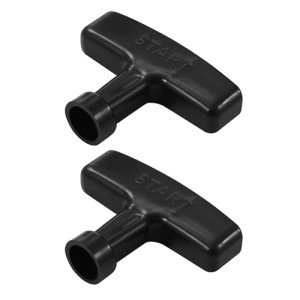 2 Packs Pull Cord Handle, Gasoline Engine Pull Starter Handle Grip, Lawn Mower Pull Handle for Generator, Chainsaw, Trimmer Edger Brush Cutter Engine Parts, 2.84Inch Long and 0.65Inch Width Handle