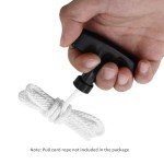 2 Packs Pull Cord Handle, Gasoline Engine Pull Starter Handle Grip, Lawn Mower Pull Handle for Generator, Chainsaw, Trimmer Edger Brush Cutter Engine Parts, 2.84Inch Long and 0.65Inch Width Handle