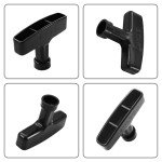 2 Packs Pull Cord Handle, Gasoline Engine Pull Starter Handle Grip, Lawn Mower Pull Handle for Generator, Chainsaw, Trimmer Edger Brush Cutter Engine Parts, 2.84Inch Long and 0.65Inch Width Handle