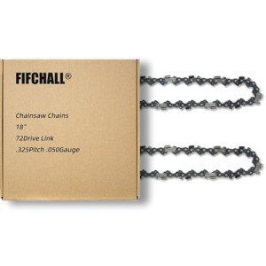 18 Inch Chainsaw Chain .325" Pitch .050'' Gauge 72 Drive Links, 18-Inch Replacement Chains Compatible with Husqvarna 440 445, Echo Craftsman and more - 2 Chains