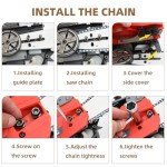 18 Inch Chainsaw Chain .325" Pitch .050'' Gauge 72 Drive Links, 18-Inch Replacement Chains Compatible with Husqvarna 440 445, Echo Craftsman and more - 2 Chains