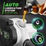 Easy Handle and Powerful Mini Chainsaw Cordless with Automatic Oiler and Light, 2pcs 24V 3000mAh Battery Powered Chainsaw, Small Hand Electric Chainsaw for Tree Branches/Courtyard/Household/Garden