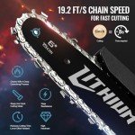 Mini Chainsaw Cordless 6-Inch with 2 Batteries 40V 19.2 Ft/s Battery Powered Electric Power Chain Saws with Security Lock, Upgraded Handheld Small Chainsaw for Wood Cutting Trimming