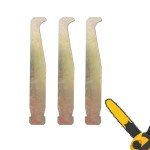 Halbeira 3Pcs Bar Groove Cleaner Chain Saw Guide Bar Rail Trough Cleaner Cleaning Tool Carbon Steel Cleaners for Most Chainsaw,3.94x0.59in Guide Bar Chainsaw Cleaner