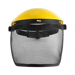 Forestry Safety Helmet Chainsaw Helmet,Hard Hat Sun Shade,Safety Helmet Hat with Full Face Mesh Visor for Logging Brushcutter Forestry Protection