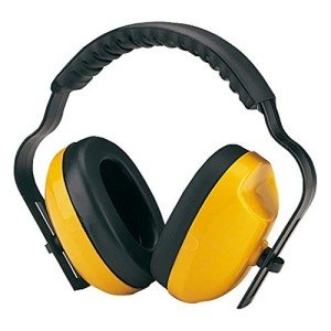Safety EarMuffs Yellow Adjustable Headband Noise Reduction