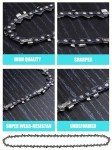4Pack 10 Inch Chainsaw Chain,R40 for Ryobi Cordless Pole Saw 18v chainsaw TP26 TP30 P540 P540B P541 P542 P545 P546 CS1800 S20500 ZR15520 Replace 90PX040G(3/8" LP Pitch .050" Gauge 40 Drive Links)