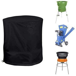 BOSKING Universal Wood Chipper Shredder Mulcher Cover Waterproof Dustproof Electric Leaf Mulcher Cover Black Wood Chipper Protective Cover