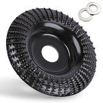 BLEKOO Angle Grinder Wood Carving Disc Set, for 4" or 4 1/2" Angle Grinder with 5/8" Arbor, Wood Shaper Carving Disc for Angle Grinder Attachments, Stump Grinder Teeth, Wood Shaping Tools