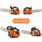 Gas Chainsaw 12 Inch Top Handle Chainsaw 25.4CC 2-Cycle Handheld Cordless Petrol Portable Gas Powered Chain Saw for Tree Wood Cutting