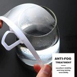 1 Box (10 Pieces) Face Shield Completely Transparent Spit Guard Mouth Shield Anti-Fog Reusable Face Covering Mask great for Events, Restaurants, Nail Salons, Food, Chef, Dentist, Spa and More