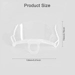 1 Box (10 Pieces) Face Shield Completely Transparent Spit Guard Mouth Shield Anti-Fog Reusable Face Covering Mask great for Events, Restaurants, Nail Salons, Food, Chef, Dentist, Spa and More