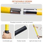 Pole Saws for Tree Trimming, 7.3-27 ft Tree Pruner Manual Pole Saw, Extendable Long Branch Trimmer Tree Pole Pruner Saw Blades and Scissors Set for Pruning Palms and Shrubs