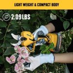 Electric Pruning Shears Compatible with DeWalt 20V MAX Battery (Tool Only), Mellif Upgraded Cordless Tree Pruner w/ 20,000RPM Brushless & 30mm (1.2") Cutting Diameter SK5 Steel Blade for Gardening