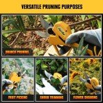 Electric Pruning Shears Compatible with DeWalt 20V MAX Battery (Tool Only), Mellif Upgraded Cordless Tree Pruner w/ 20,000RPM Brushless & 30mm (1.2") Cutting Diameter SK5 Steel Blade for Gardening