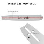 Dunhil 3 pack 16 inch 325 050 66DL Chainsaw Chains & 1 Guide Bar Combo for Husqvarna 41 45 49 51 336 339XP 550XP 340 346 345 350 351 435 440 445 450 450e Chainsaw