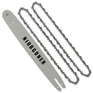 NIUBGONER 18 inch Chainsaw Guide Bar and Chain,0.325" Pitch, 063" Gauge,68DL,Replacement Chainsaw Guide Bar For Stihl MS230, MS241C-M, MS250, MS251,3005 000 4717,183PXLBA074(2 Chains+1 Bar)