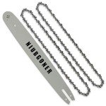 NIUBGONER 18 inch Chainsaw Guide Bar and Chain,0.325" Pitch, 063" Gauge,68DL,Replacement Chainsaw Guide Bar For Stihl MS230, MS241C-M, MS250, MS251,3005 000 4717,183PXLBA074(2 Chains+1 Bar)