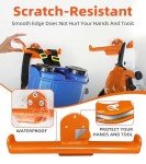 OSROENE Backpack Leaf Blower Hanger, 1 Pack Backpack Sprayer Wall Mount, Heary Duty Chainsaw Wall Mount Stand Accessories Garage Organization Storage