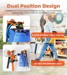 OSROENE Backpack Leaf Blower Hanger, 1 Pack Backpack Sprayer Wall Mount, Heary Duty Chainsaw Wall Mount Stand Accessories Garage Organization Storage