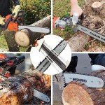 SIMSIN 2 in 1 Chainsaw Sharpener for 3/8" Saw Chain,Easy File Chain Saw Sharpener Tool