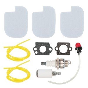 BlueStars 530057925 Air Filter Kit - For Poulan Craftsman 42cc Chainsaw P3314 P3416 P3816 P4018 PP4218A PP3416 PP3516 PP3816 PP4018 PP4218 530095646 Fuel Filter 530069247 Fuel Line Gasket Primer Bulb