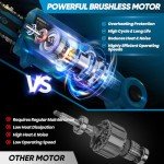 Saker Pole Saw for Tree Trimming,Retractable Extension Pole 66.9-98.4Inch Electric Pole Saw, Multi-Angle Cordless Pole Chainsaw Battery Powered with 22V 2.0Ah Battery & Charger