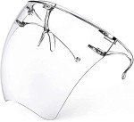 salipt 2 Pack Upgraded Anti-Fog Plastic Full Face Covering,Transparent Face Guard with Anti-Slip Nose Pad,Breathable Dust-Proof Nose Face Mouth Shield Protective for Unisex Adults Outdoor Activities